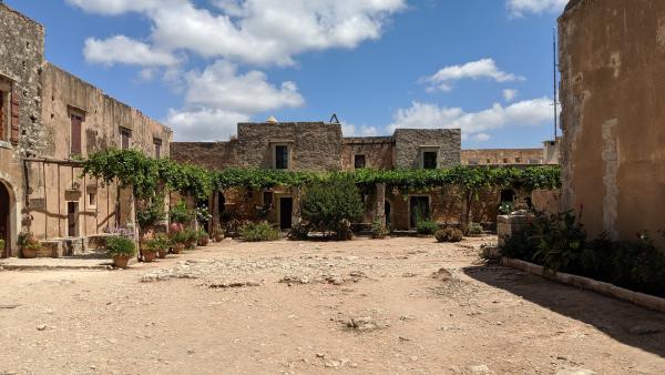 Ancient buildings in Greece.