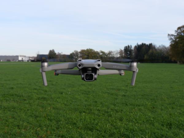 Image of a drone looking into the camera.