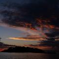 After the Sun - Island Silhouette Under a Painted Sky