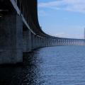 Along the Underside - The Bridge Curving Toward the Pylons