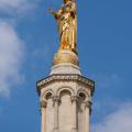Gold Against Blue - The Virgin on the Cathedral Tower