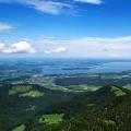 Over the Foothills - The Chiemsee Beyond the Green Ridges