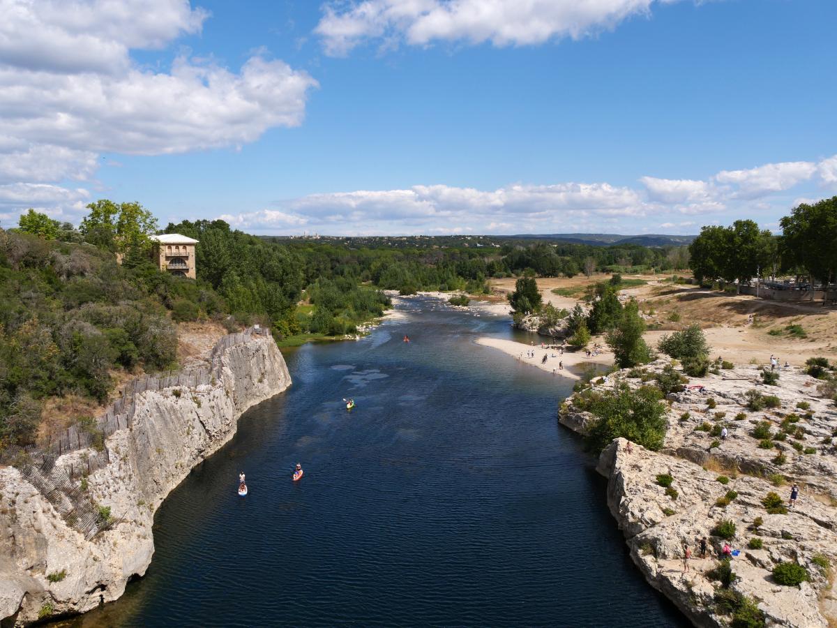 Kajakfahren auf der Ardèche.