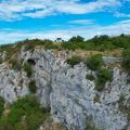 The Cave in the Wall - White Limestone Above the Track
