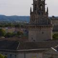 The Clock Above the Roofs - A Gothic Tower in Avignon