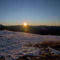 Touching the Horizon - Sunset from the Mountain Pasture