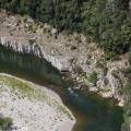 Two Kayaks - The Ardèche Below the Gravel Bank